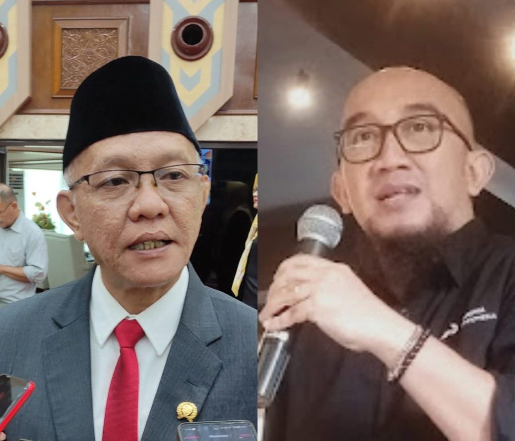 Anggota Komisi III DPRD Kalimantan Timur, M. Samsun ( kiri ) dan Manager Communication Relations & CID PT PHI, Dony Indrawan (kanan). 